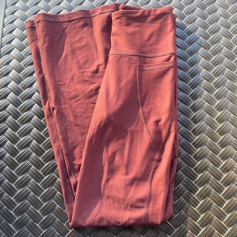 Old navy size small flare legging maroon